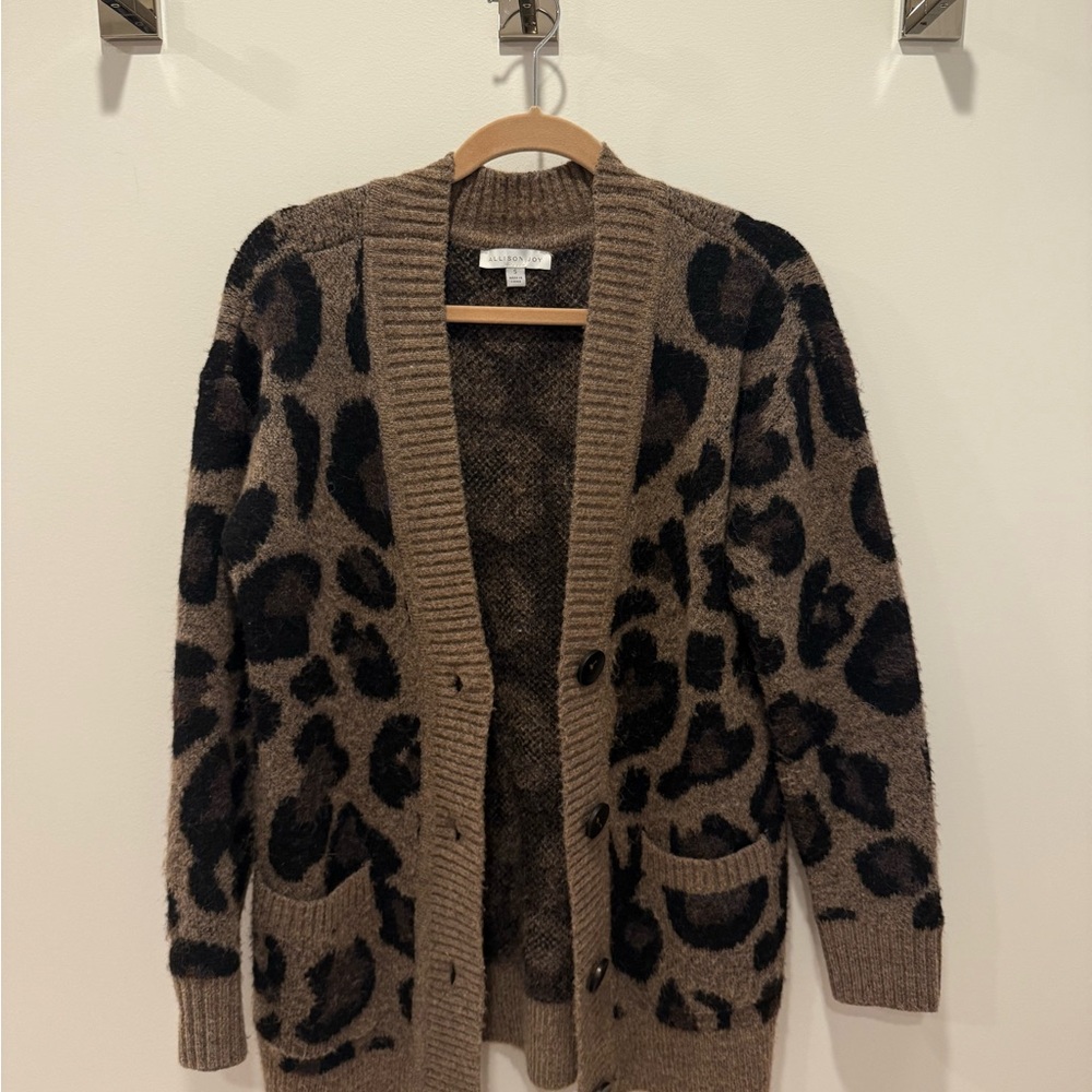 Allison Joy Leopard Patterned Cardigan
